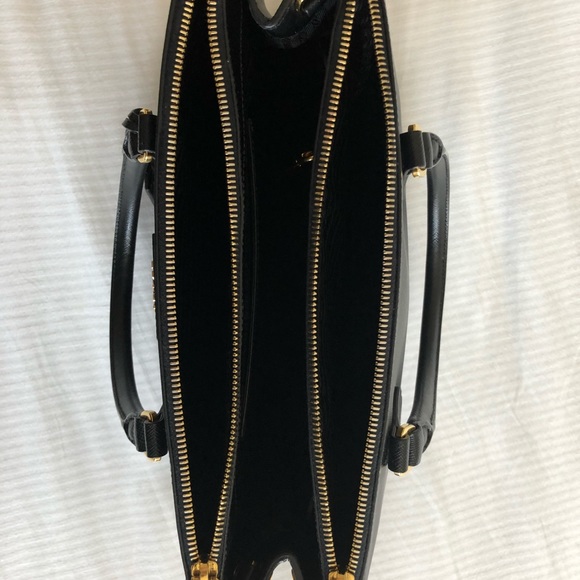 Prada Saffiano Lux Double Zip tote Nero BN1801 - Picture 3 of 8